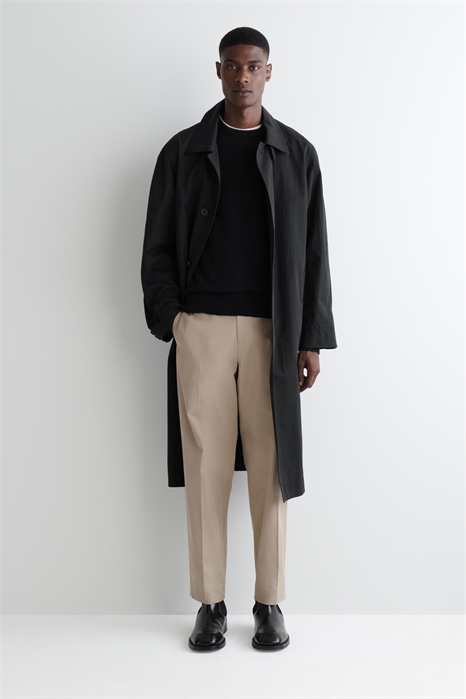 Хлопковые чиносы с прямыми штанинами 1294680002 - Фото 14089199