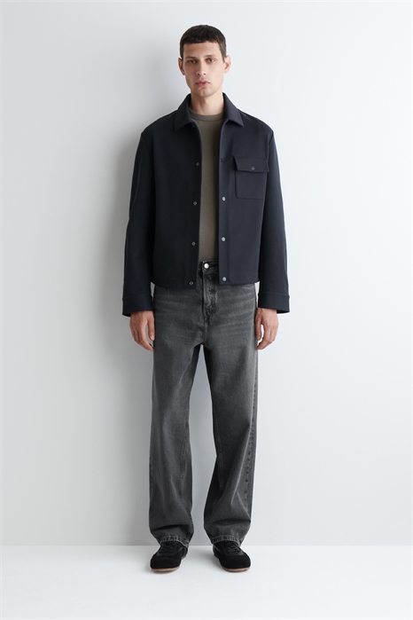 Куртка-рубашка из джерси и твилла 1263870004 - Фото 14089400