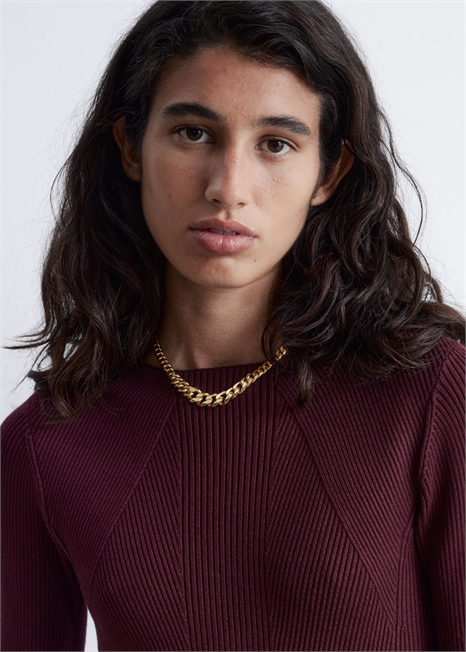 Ожерелье из толстых цепочек 1302305001 - Фото 14089496