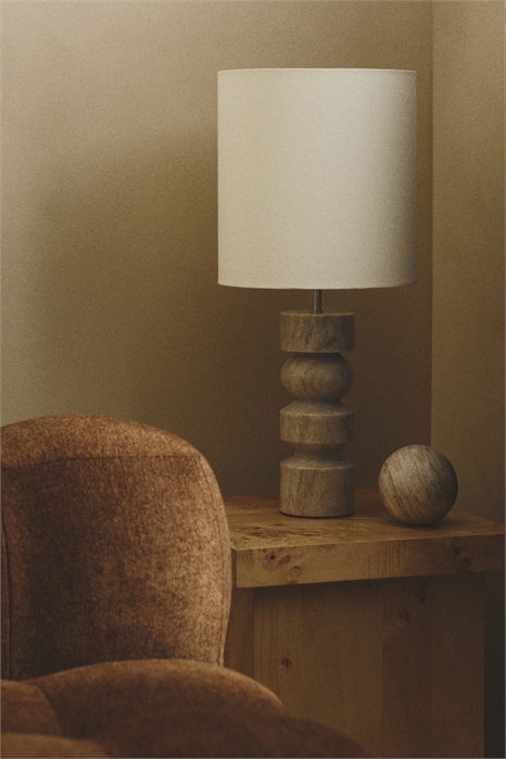 Мраморная настольная лампа 1287249001 - Фото 14090677