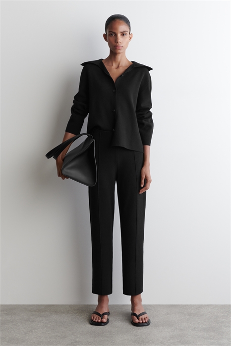 Трикотажные брюки с прямыми штанинами 1293230001 - Фото 14090932