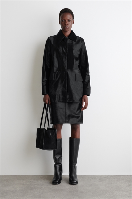 Кожаные сапоги до колена на каблуке 1294030001 - Фото 14091699