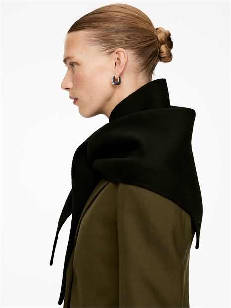 Шерстяной шарф-треугольник 1209310006 - Фото 14092192