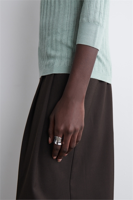 Удлиненное скульптурное кольцо 1294826002 - Фото 14092426