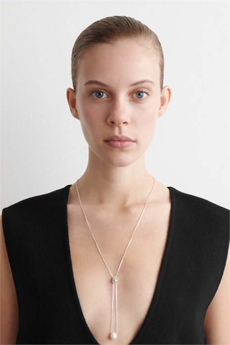 Ожерелье с пресноводной жемчужиной 1295540002 - Фото 14092694