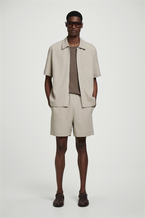 Текстурированные шорты из хлопкового джерси 1283697002 - Фото 14094928