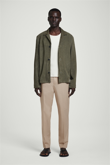 Хлопковые брюки с прямыми штанинами 1265496003 - Фото 14095119