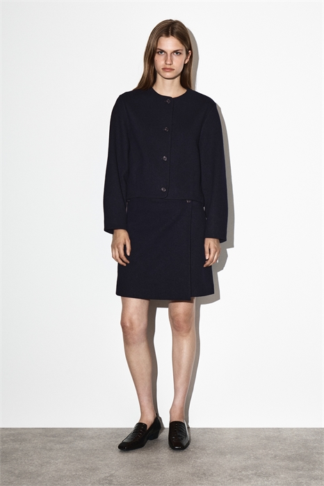 Мини-юбка из вареной мериносовой шерсти 1295490001 - Фото 14095141