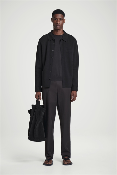 Хлопковые брюки с прямыми штанинами 1285685002 - Фото 14095763