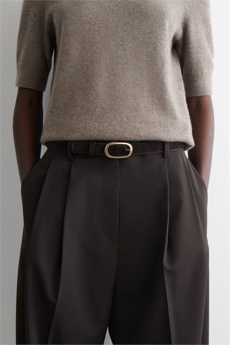 Пояс с овальной пряжкой из конского волоса артикул 1291893001