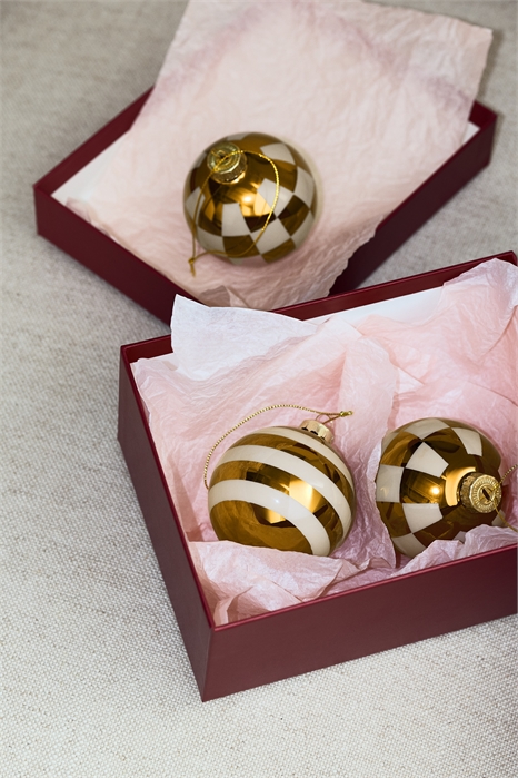 Набор из двух стеклянных бомбочек с узорами 1299381003 - Фото 14096887