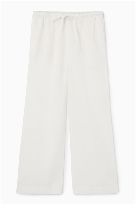 Широкие брюки из льна и хлопка 1228573001 - Фото 14096922