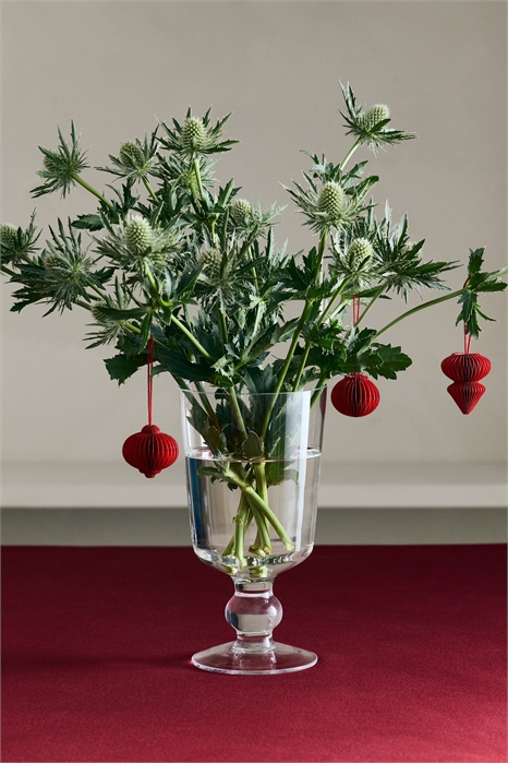 Стеклянная ваза на ножке 1302537001 - Фото 14097156