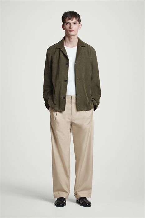 Зауженные хлопковые брюки с отворотом 1271629001 - Фото 14098330