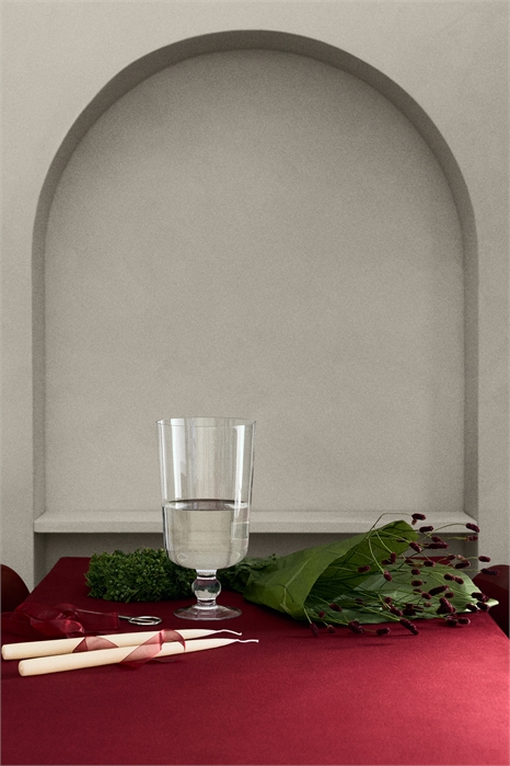 Большая стеклянная ваза на ножке 1302538001 - Фото 14098400