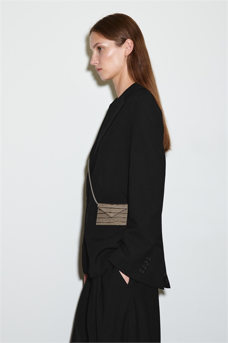 Картхолдер из кожи с эффектом крокодила 1300315001 - Фото 14099280