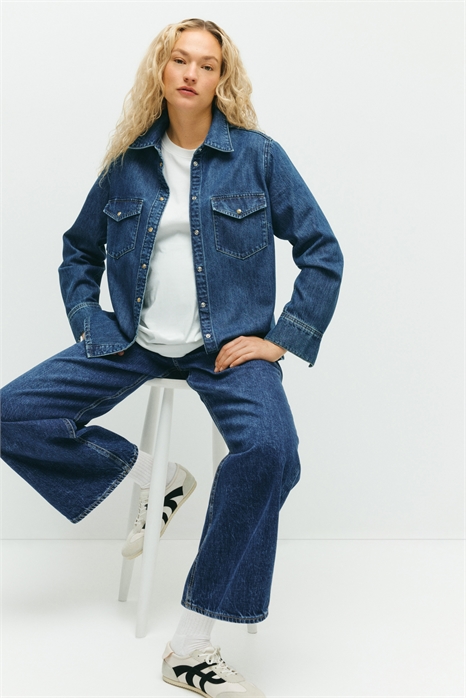 Широкие джинсы MAMA 1286321002 - Фото 14099985