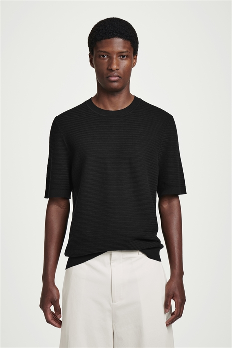 Текстурированная футболка из трикотажного хлопка 1273306001 - Фото 14100617