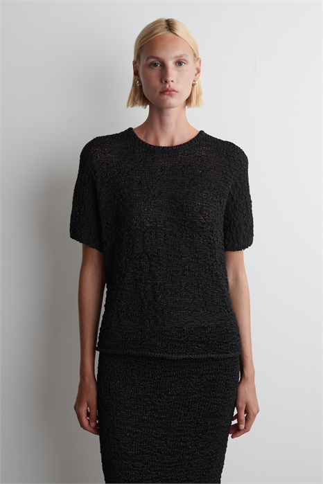 Текстурированный топ с открытой вязкой 1293484001 - Фото 14101070