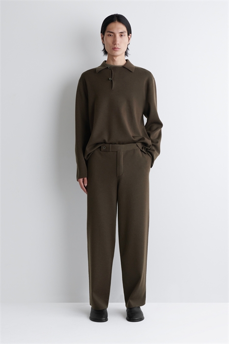 Прямые брюки из трикотажной шерсти 1293446001 - Фото 14101920