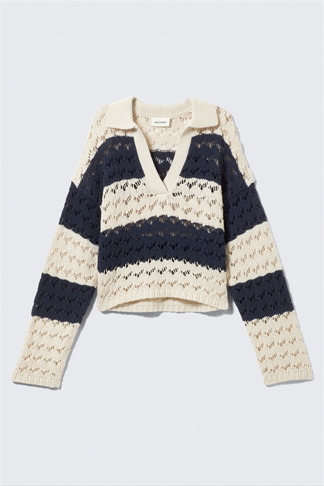 Свободный свитер открытой вязки 1267279001 - Фото 14103304