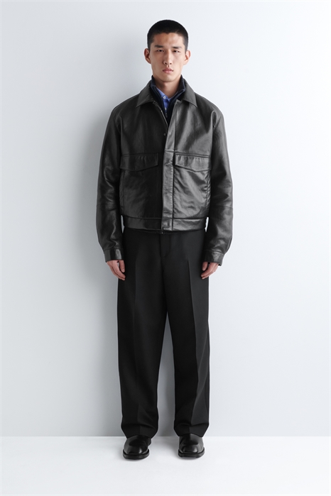 Кожаная куртка-блузон 1301223001 - Фото 14104018