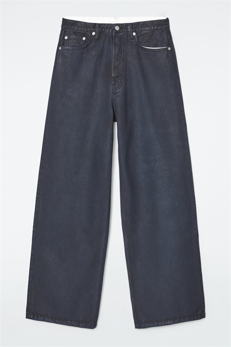 Объемные джинсы с напылением - широкие 1231022001 - Фото 14104490