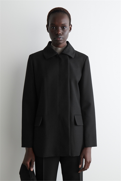 Приталенный жакет из шерстяной ткани 1293752001 - Фото 14105368