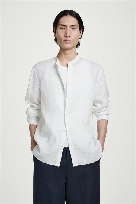 Льняная рубашка с воротником "дедушка 1288665002 - Фото 14105597