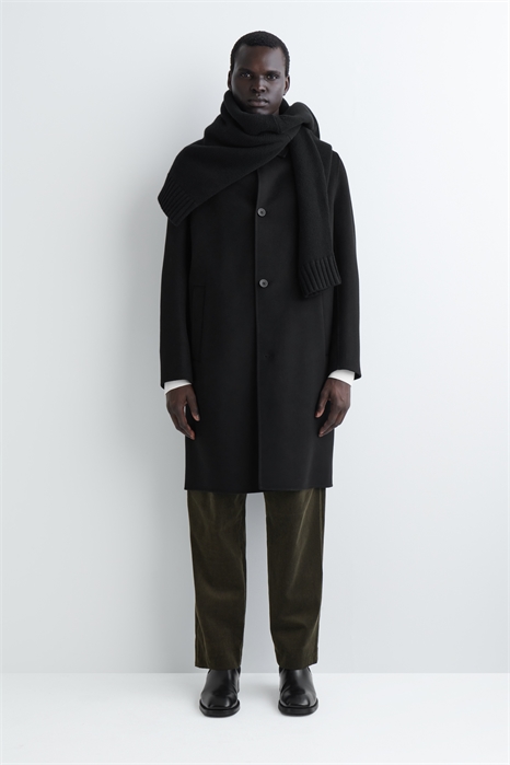 Пальто из шерсти с разрезами 1289509001 - Фото 14106029