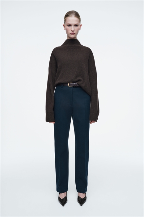 Регулярные хлопковые брюки с зауженными штанинами 1258982001 - Фото 14106904