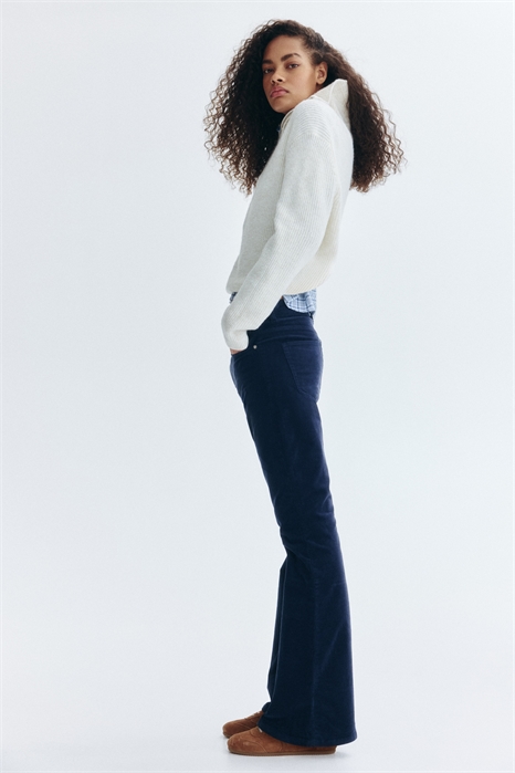 Расклешенные вельветовые брюки 1305249001 - Фото 14108281