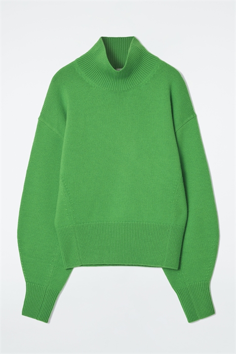 Джемпер из шерсти c воротником-стойкой 1198038004 - Фото 14110584