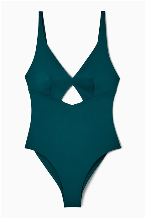 Купальный костюм из скубы с вырезом 1217060003 - Фото 14110726