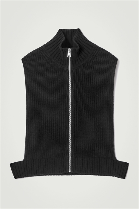 Шерстяной жилет на молнии с открытой стороной 1253511001 - Фото 14111733