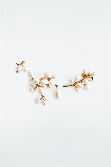 Серьги-лазалки из пресноводного жемчуга 1257731001 - Фото 14111863