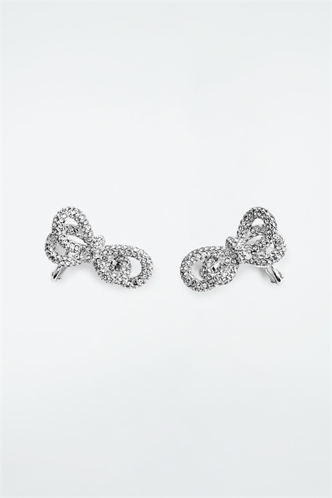 Серьги-альпинисты с кристаллами в виде узелков 1260124001 - Фото 14112064