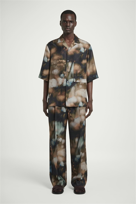 Эластичные шелковые брюки 1271748001 - Фото 14113411