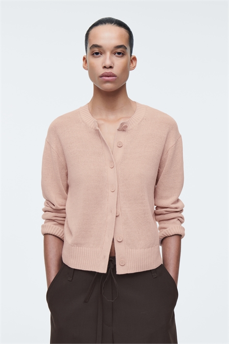 Вязаный льняной кардиган 1272296004 - Фото 14113580