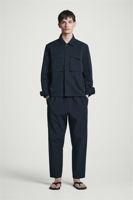 Эластичные хлопковые брюки на завязках 1272774001 - Фото 14113733