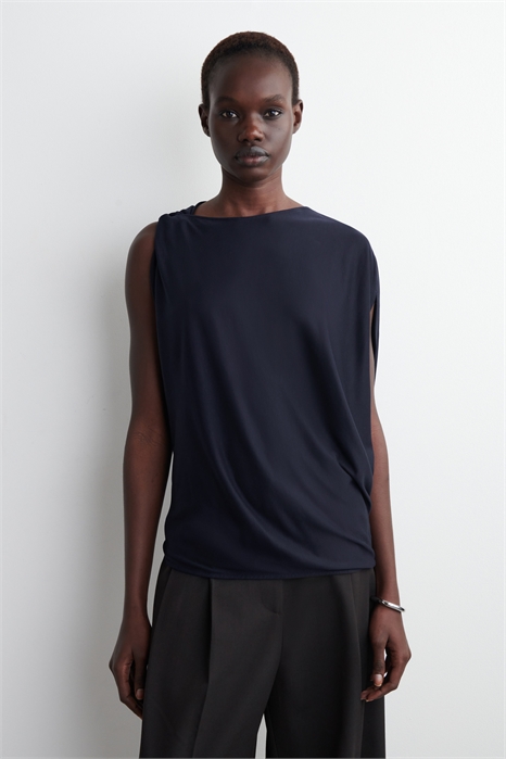 Трикотажный топ с драпировкой 1272844005 - Фото 14113845