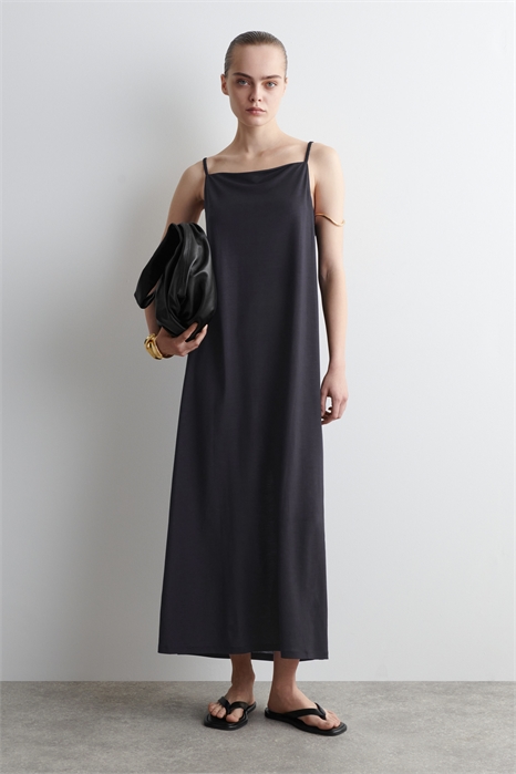 Платье из джерси с квадратным вырезом на бретелях 1282554001 - Фото 14114929