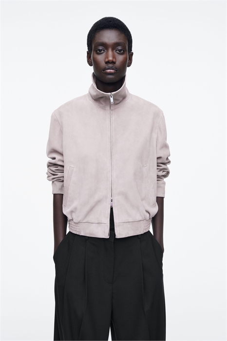 Замшевая куртка-бомбер 1283195001 - Фото 14115162