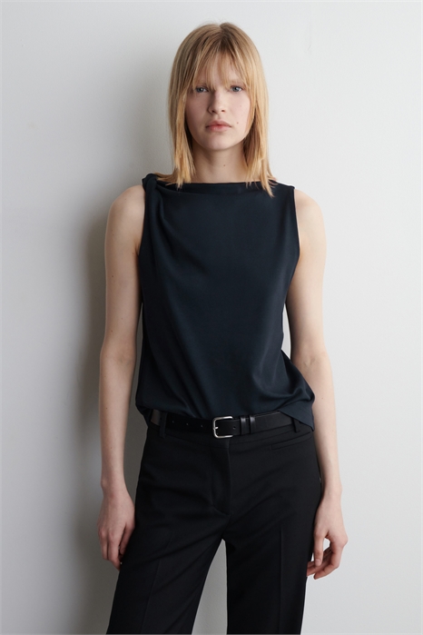 Хлопковый топ с кручеными деталями 1286255004 - Фото 14115992