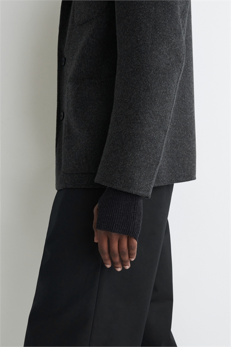 Ребристые шерстяные перчатки без пальцев 1294144002 - Фото 14118549