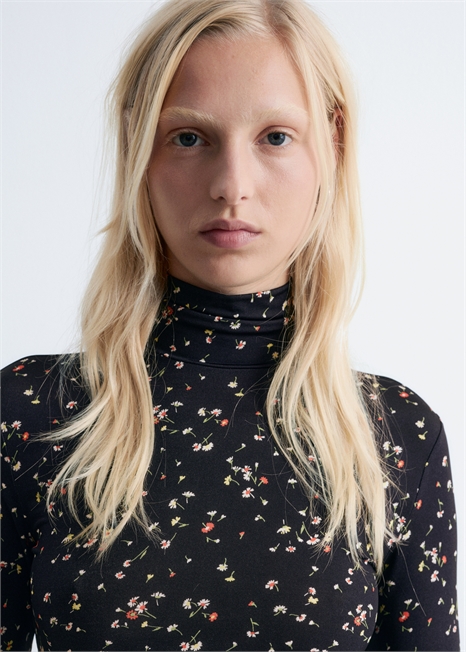 Облегающий топ с водолазкой 1300476003 - Фото 14124053