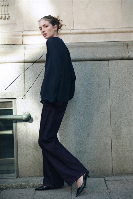 Широкие высокие джинсы 1302902003 - Фото 14124881