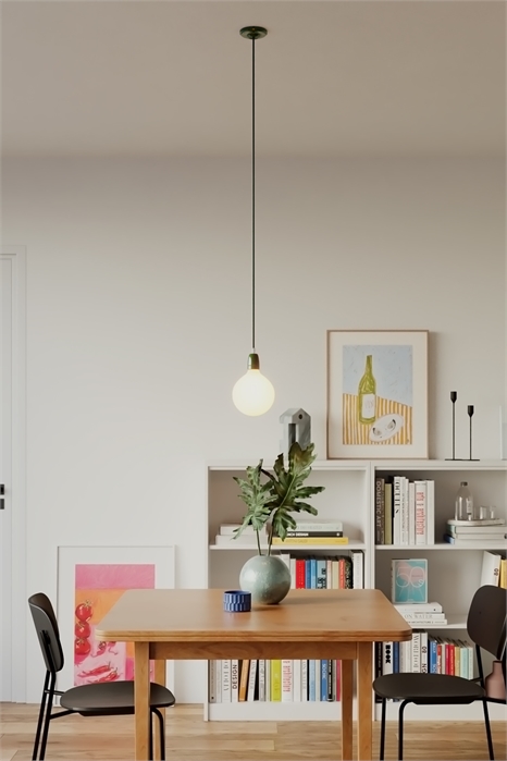 Фарфоровый подвесной светильник с лампочкой 1257464005 - Фото 14125036