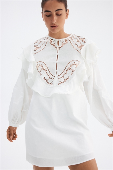 Платье-туника из льняного бленда 1295980002 - Фото 14125889