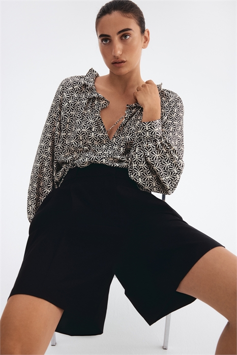 Блузка с жатым воротником 1295532001 - Фото 14126206